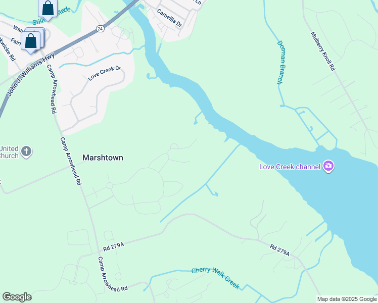 map of restaurants, bars, coffee shops, grocery stores, and more near Unnamed Road in Lewes