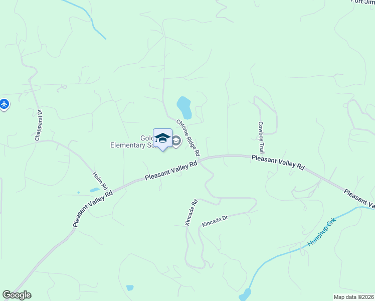 map of restaurants, bars, coffee shops, grocery stores, and more near 4814 Chrome Ridge Road in Placerville