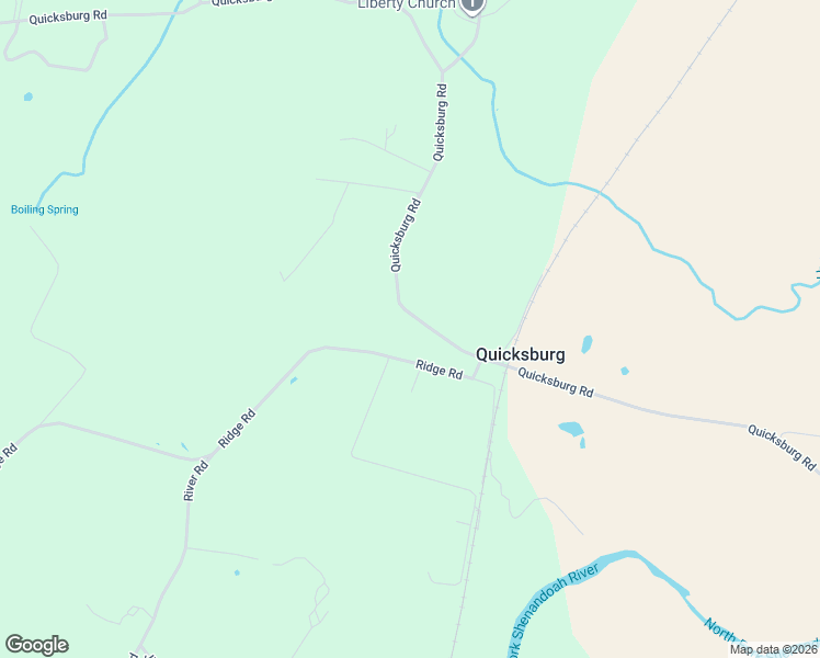 map of restaurants, bars, coffee shops, grocery stores, and more near 3381 Quicksburg Road in Quicksburg