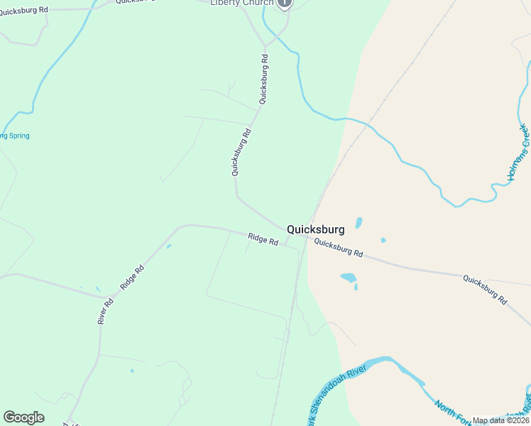 map of restaurants, bars, coffee shops, grocery stores, and more near 3381 Quicksburg Road in Quicksburg