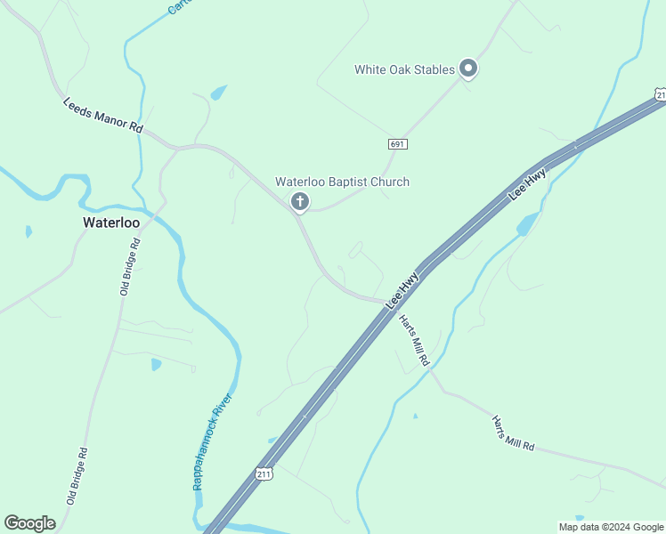 map of restaurants, bars, coffee shops, grocery stores, and more near 8487 Leeds Manor Road in Warrenton