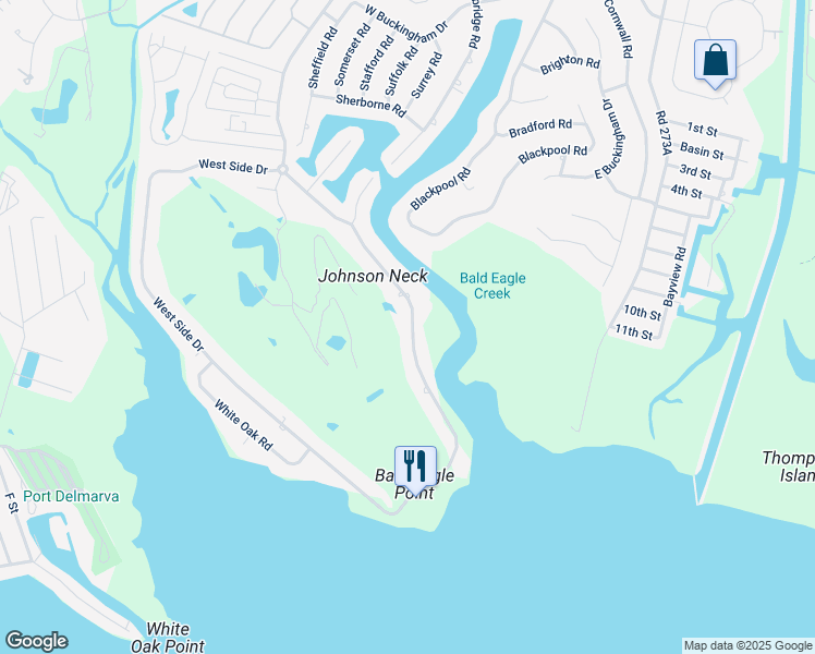 map of restaurants, bars, coffee shops, grocery stores, and more near 144 East Side Drive in Rehoboth Beach