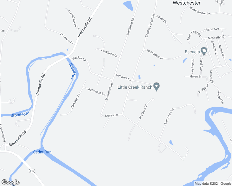 map of restaurants, bars, coffee shops, grocery stores, and more near 11913 Smithfield Road in Manassas