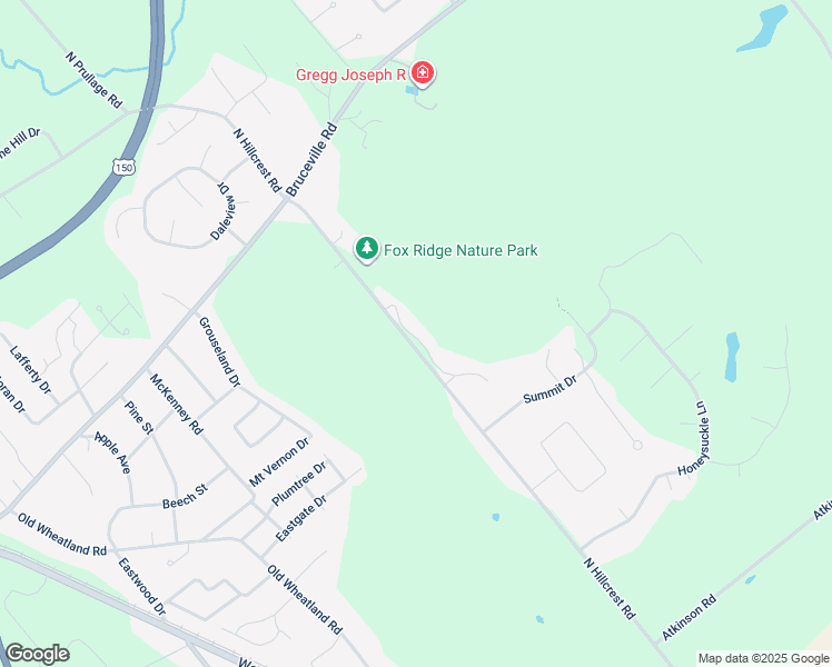 map of restaurants, bars, coffee shops, grocery stores, and more near 1127 North Fox Ridge Links Drive in Vincennes