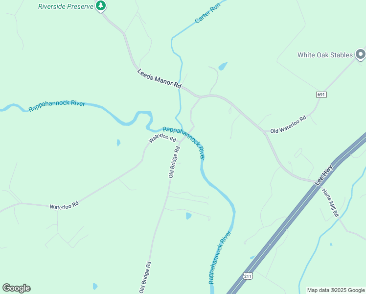 map of restaurants, bars, coffee shops, grocery stores, and more near 329 Old Bridge Road in Amissville