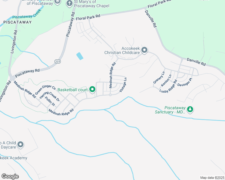 map of restaurants, bars, coffee shops, grocery stores, and more near 2703 Lucas Run Way in Accokeek