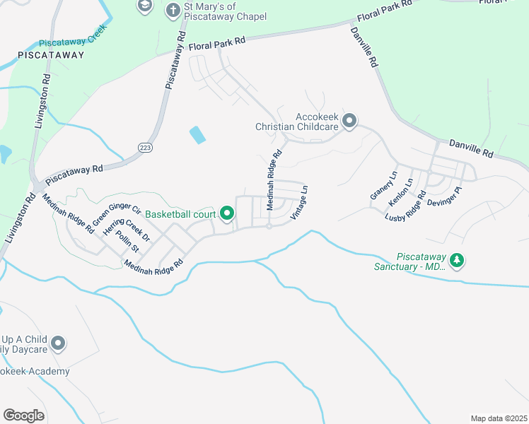map of restaurants, bars, coffee shops, grocery stores, and more near 2708 Medinah Ridge Road in Accokeek