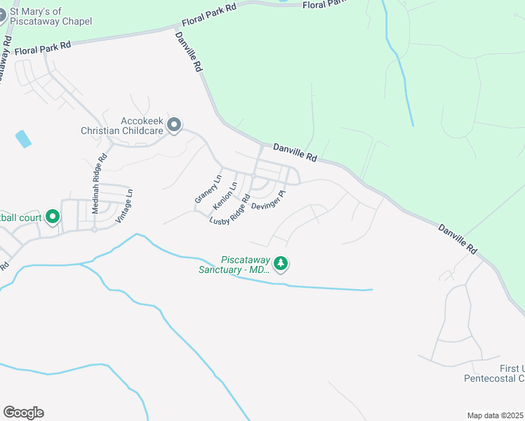 map of restaurants, bars, coffee shops, grocery stores, and more near 14316 Devinger Place in Accokeek