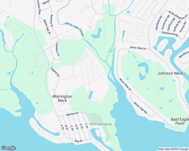 map of restaurants, bars, coffee shops, grocery stores, and more near 21249 M Street in Rehoboth Beach