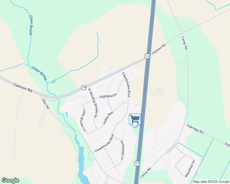 map of restaurants, bars, coffee shops, grocery stores, and more near 108 Highland Drive East in Seaford