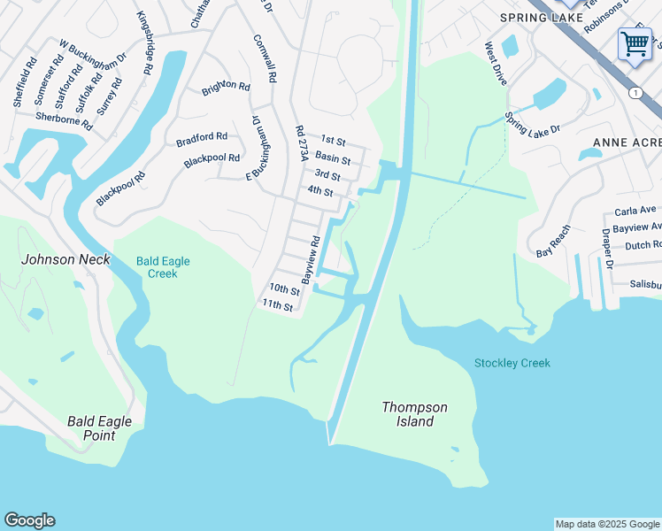 map of restaurants, bars, coffee shops, grocery stores, and more near 21224 Robin Road in Rehoboth Beach
