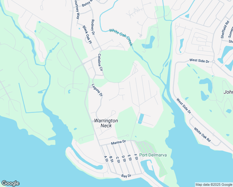 map of restaurants, bars, coffee shops, grocery stores, and more near 21113 Laguna Drive in Rehoboth Beach