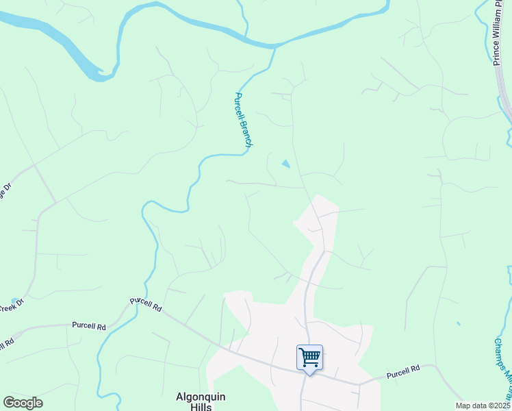 map of restaurants, bars, coffee shops, grocery stores, and more near 7230 Kings Arm Drive in Manassas