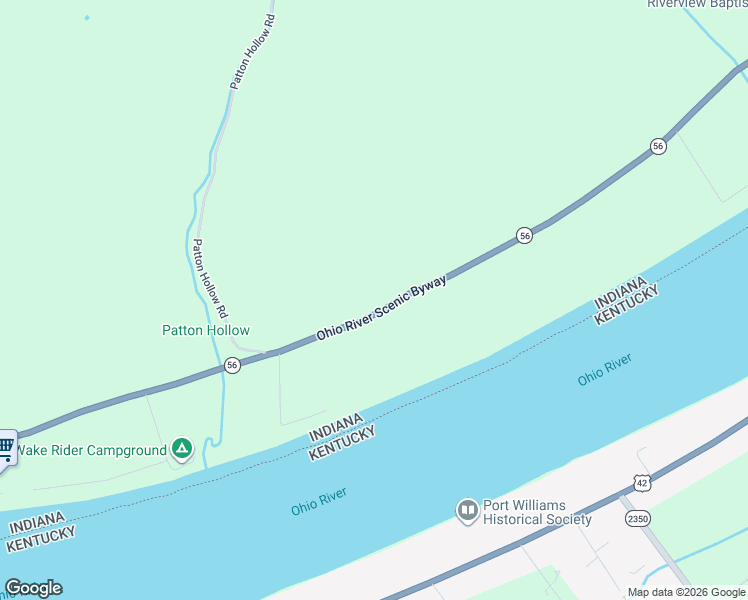 map of restaurants, bars, coffee shops, grocery stores, and more near 2889 Indiana 56 Scenic in Vevay