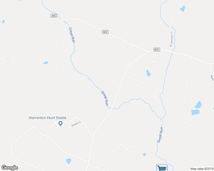 map of restaurants, bars, coffee shops, grocery stores, and more near 8546 Springs Road in Warrenton