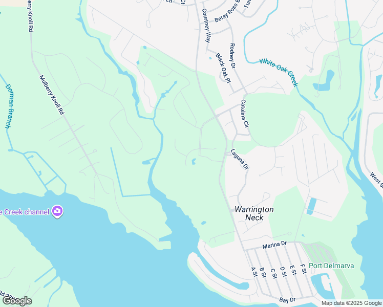 map of restaurants, bars, coffee shops, grocery stores, and more near 21668 Providence Drive in Rehoboth Beach