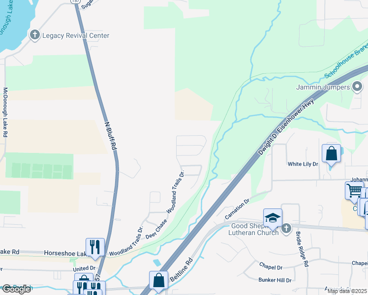map of restaurants, bars, coffee shops, grocery stores, and more near 256-264 Silver Fox Crossing in Collinsville