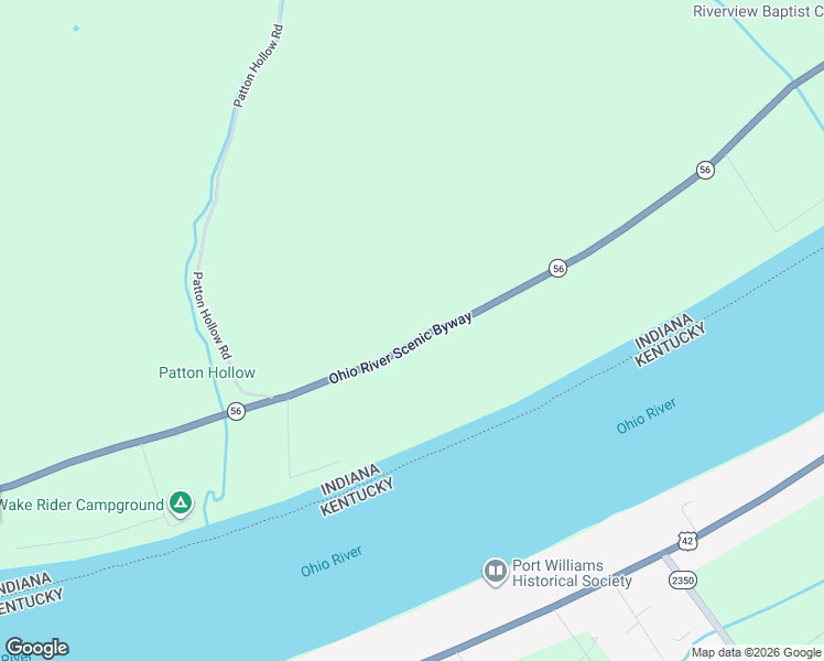 map of restaurants, bars, coffee shops, grocery stores, and more near 2889 Indiana 56 Scenic in Vevay
