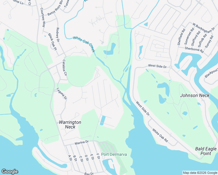 map of restaurants, bars, coffee shops, grocery stores, and more near 21196 N Street in Rehoboth Beach