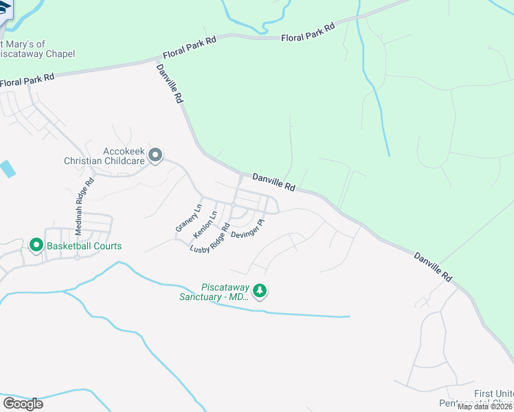 map of restaurants, bars, coffee shops, grocery stores, and more near 3324 Saint Marys View Road in Accokeek