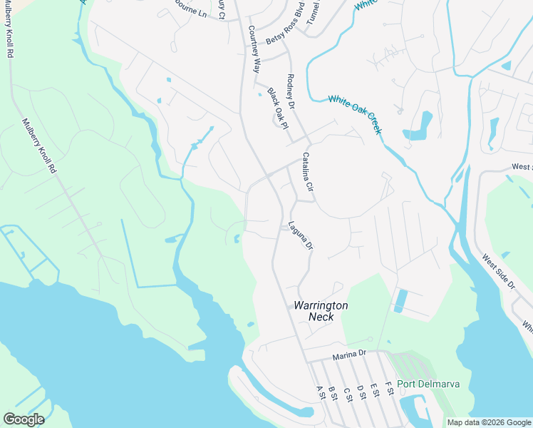 map of restaurants, bars, coffee shops, grocery stores, and more near 20617 Old Landing Road in Rehoboth Beach
