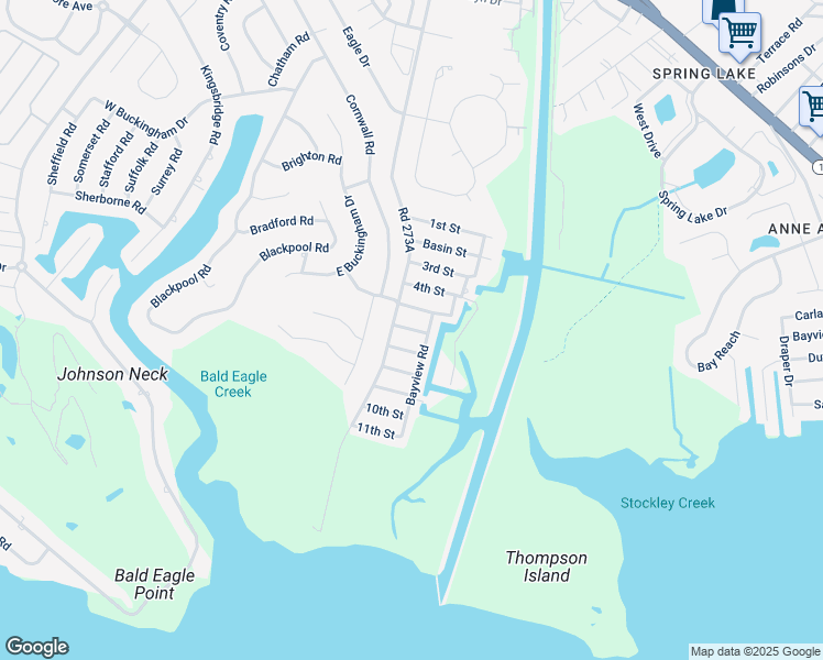 map of restaurants, bars, coffee shops, grocery stores, and more near 21153 Bald Eagle Road in Rehoboth Beach