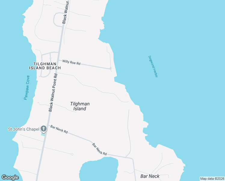 map of restaurants, bars, coffee shops, grocery stores, and more near 21470 Spinnaker Way in Tilghman Island