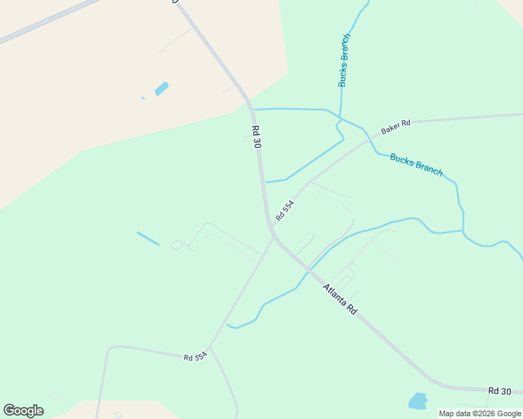 map of restaurants, bars, coffee shops, grocery stores, and more near 20676 Atlanta Road in Bridgeville