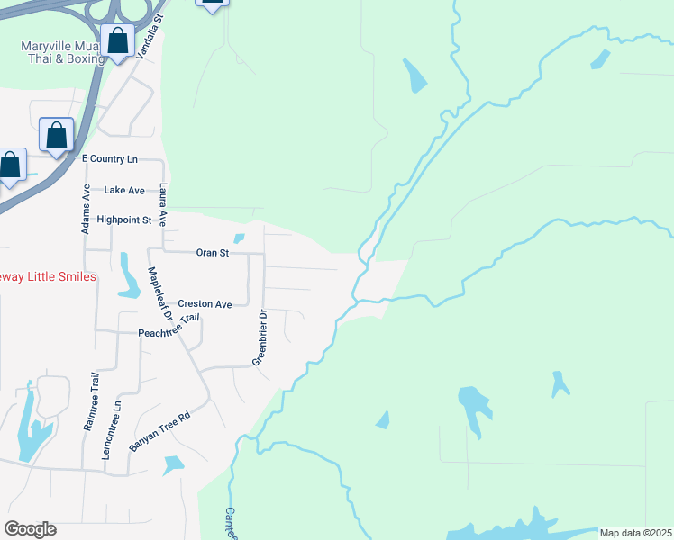 map of restaurants, bars, coffee shops, grocery stores, and more near 98 Pine Valley Drive in Collinsville