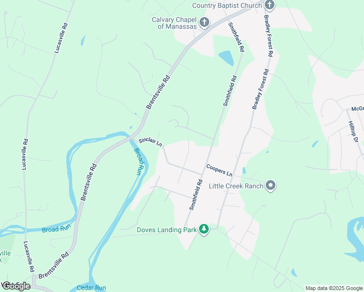 map of restaurants, bars, coffee shops, grocery stores, and more near 11806 Molair Road in Manassas