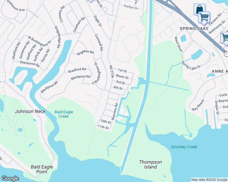 map of restaurants, bars, coffee shops, grocery stores, and more near in Sussex County