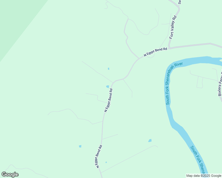 map of restaurants, bars, coffee shops, grocery stores, and more near North Egypt Bend Road in Luray