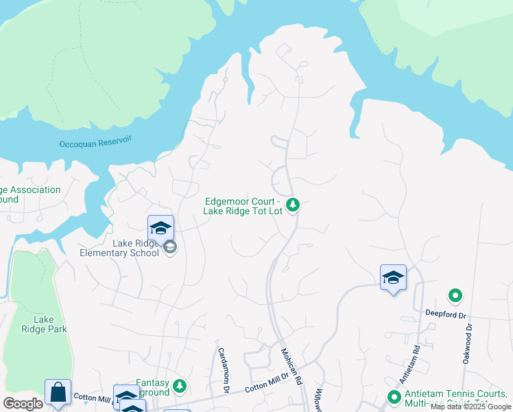 map of restaurants, bars, coffee shops, grocery stores, and more near 3219 Manitoba Drive in Woodbridge