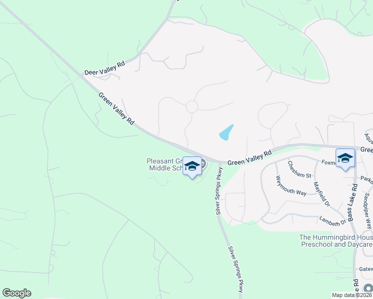 map of restaurants, bars, coffee shops, grocery stores, and more near 2439 Green Valley Road in Cameron Park
