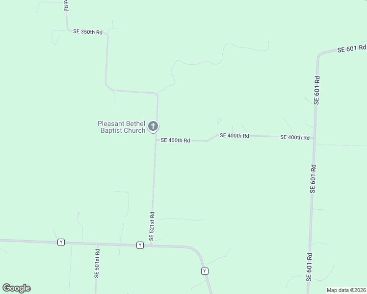 map of restaurants, bars, coffee shops, grocery stores, and more near 526 Southeast 400th Road in Warrensburg