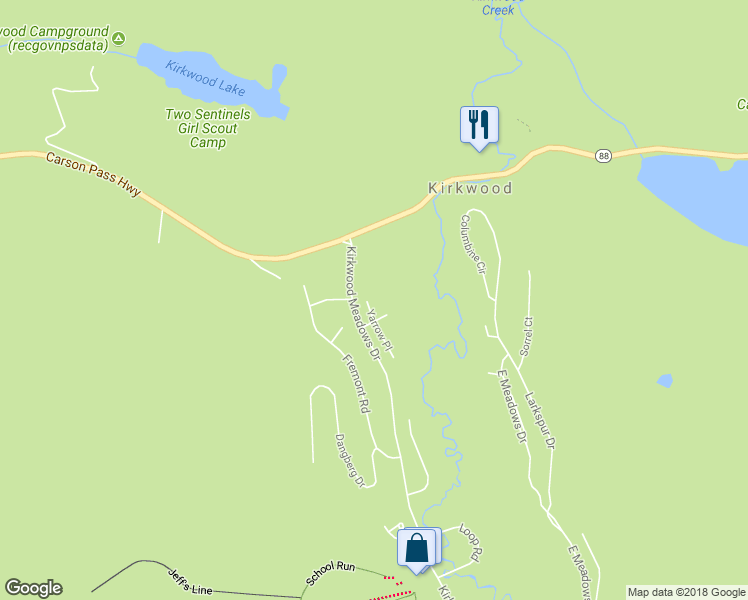 map of restaurants, bars, coffee shops, grocery stores, and more near 34180 Yarrow Place in Kirkwood