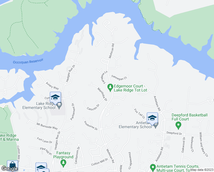 map of restaurants, bars, coffee shops, grocery stores, and more near 12002 Farrabow Lane in Woodbridge