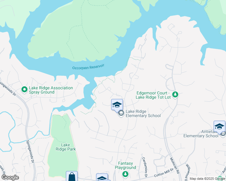 map of restaurants, bars, coffee shops, grocery stores, and more near 3448 Aviary Way in Woodbridge