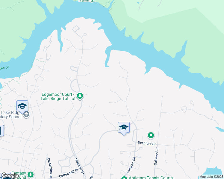 map of restaurants, bars, coffee shops, grocery stores, and more near 2814 John Coffee Court in Woodbridge