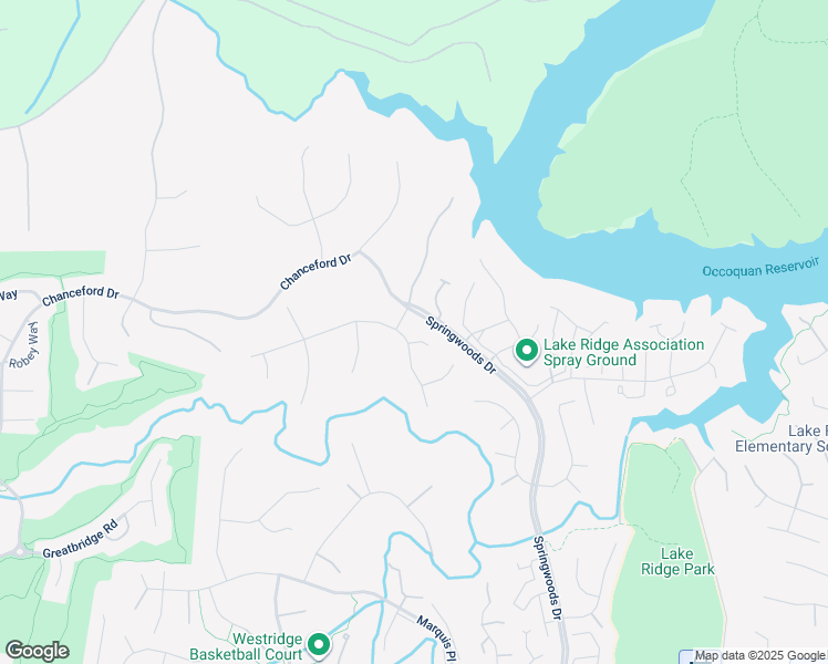 map of restaurants, bars, coffee shops, grocery stores, and more near 11705 Crest Maple Drive in Woodbridge