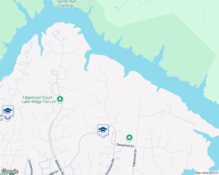 map of restaurants, bars, coffee shops, grocery stores, and more near 11819 Antietam Road in Woodbridge