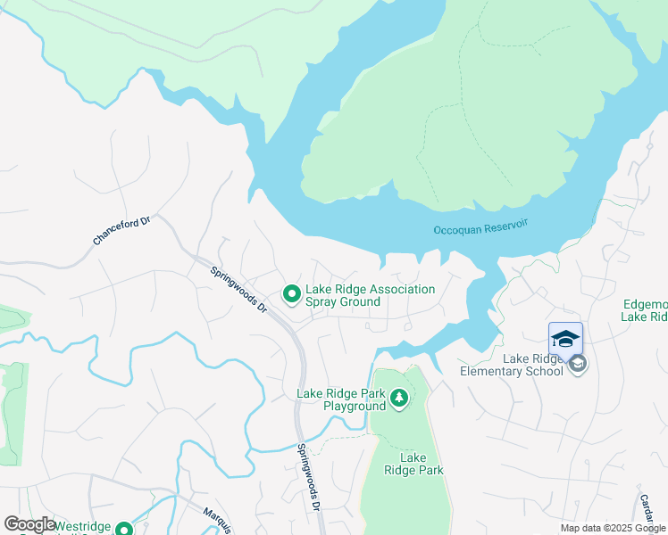 map of restaurants, bars, coffee shops, grocery stores, and more near 3836 Koval Lane in Woodbridge
