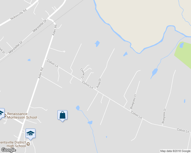 map of restaurants, bars, coffee shops, grocery stores, and more near 11908 Airlea Drive in Nokesville
