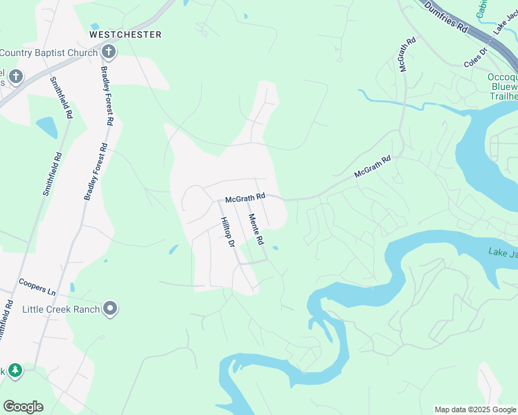 map of restaurants, bars, coffee shops, grocery stores, and more near 11744 Coleman Street in Manassas