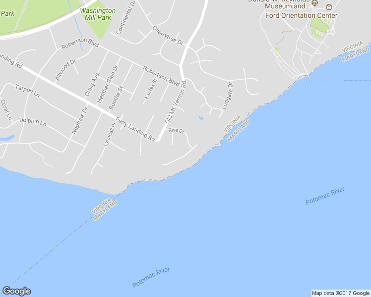 map of restaurants, bars, coffee shops, grocery stores, and more near 3901 Rive Drive in Alexandria