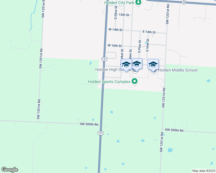 map of restaurants, bars, coffee shops, grocery stores, and more near 2005 South Lexington Street in Holden