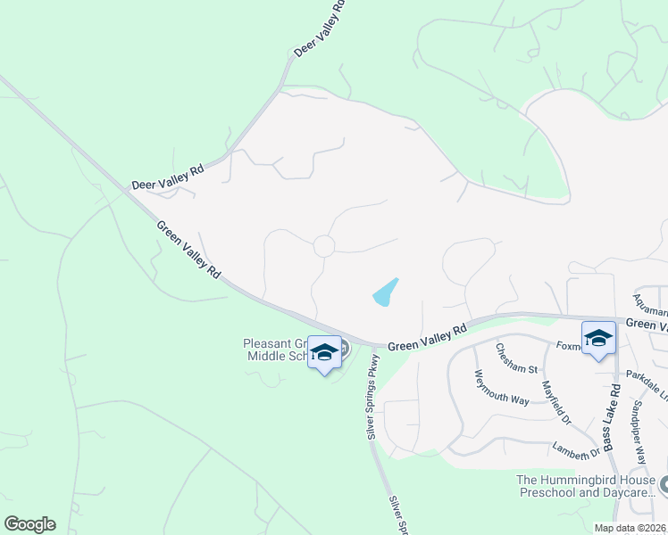map of restaurants, bars, coffee shops, grocery stores, and more near 2439 Green Valley Road in Rescue