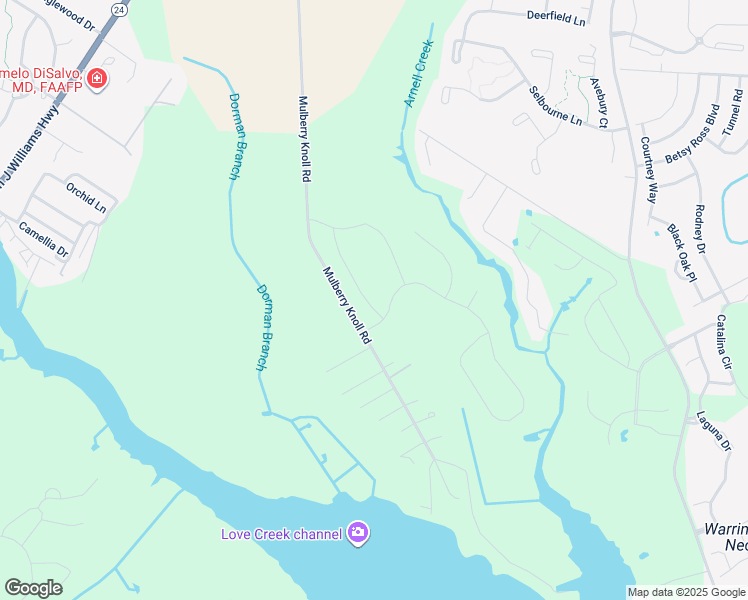 map of restaurants, bars, coffee shops, grocery stores, and more near 20435 Skipjack Drive in Lewes