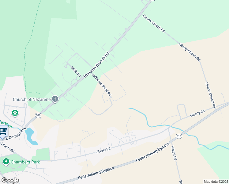 map of restaurants, bars, coffee shops, grocery stores, and more near 3401 Jefferson Pond Road in Federalsburg