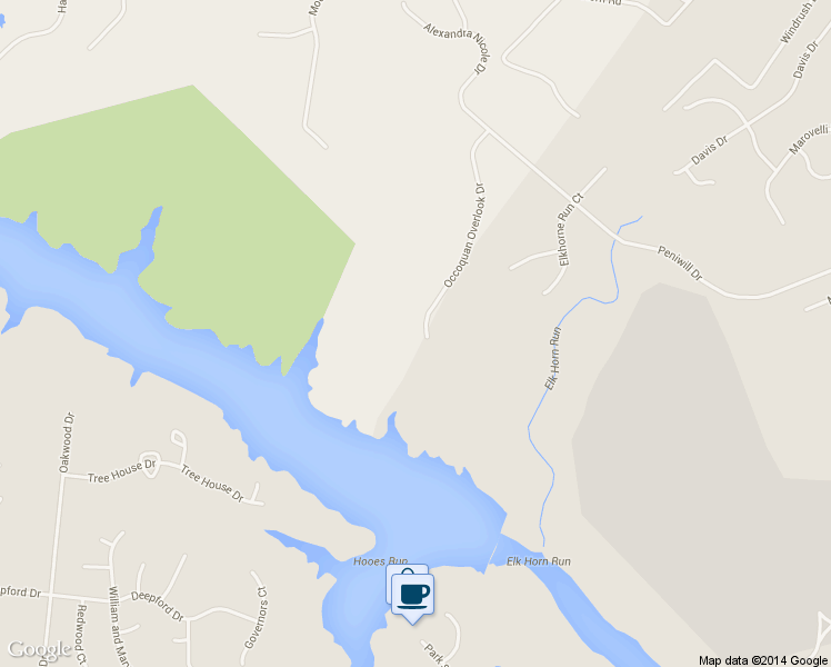 map of restaurants, bars, coffee shops, grocery stores, and more near 9352 Occoquan Overlook Drive in Lorton